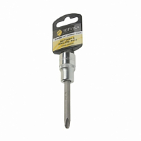 Насадка-вставка с битой Philips PH4 ER-94504H 1/2 22мм L=100мм (с держателем) ЭВРИКА /1/20